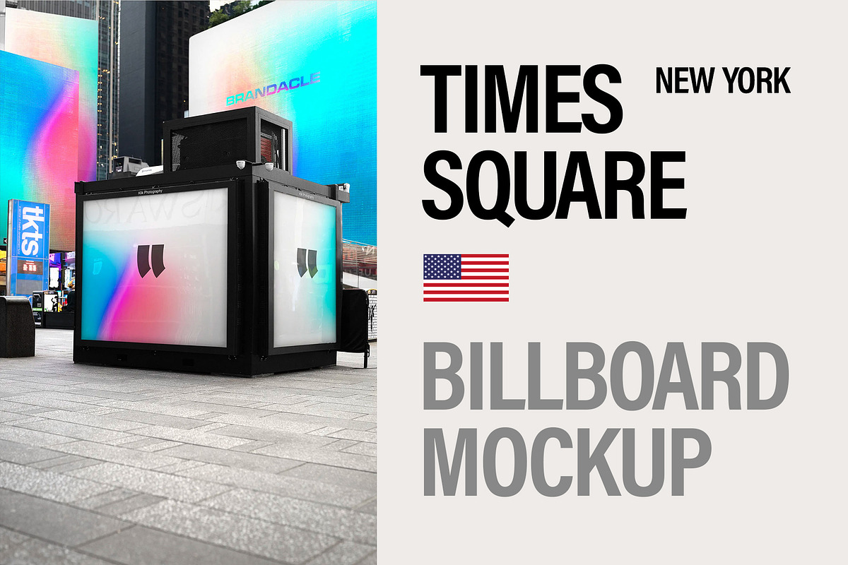 Billboard mockup on Times Square, NY, an Advertising Mockup by Brandacle Mockups (Photo 3 of 7)