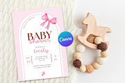 Girl Cute Birthday Invitation Canva, an Invitation Template by Minda Studio (Thumbnail 1 of 3)