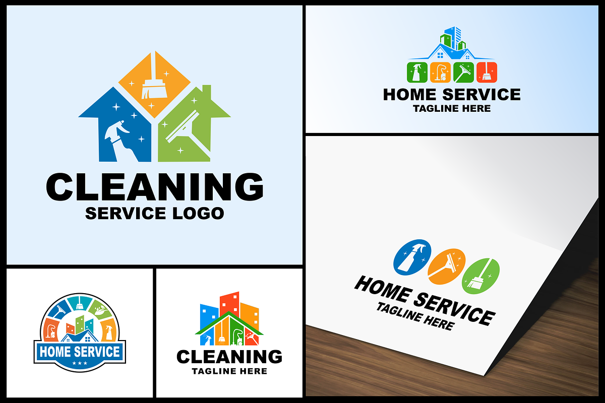 Home Cleaning Service Logo, a Branding & Logo Template by Widhidesigns (Photo 4 of 4)