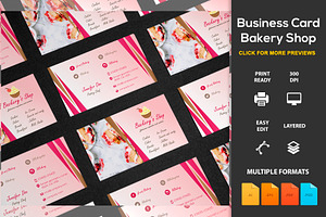 Business Card Bakery Shop
