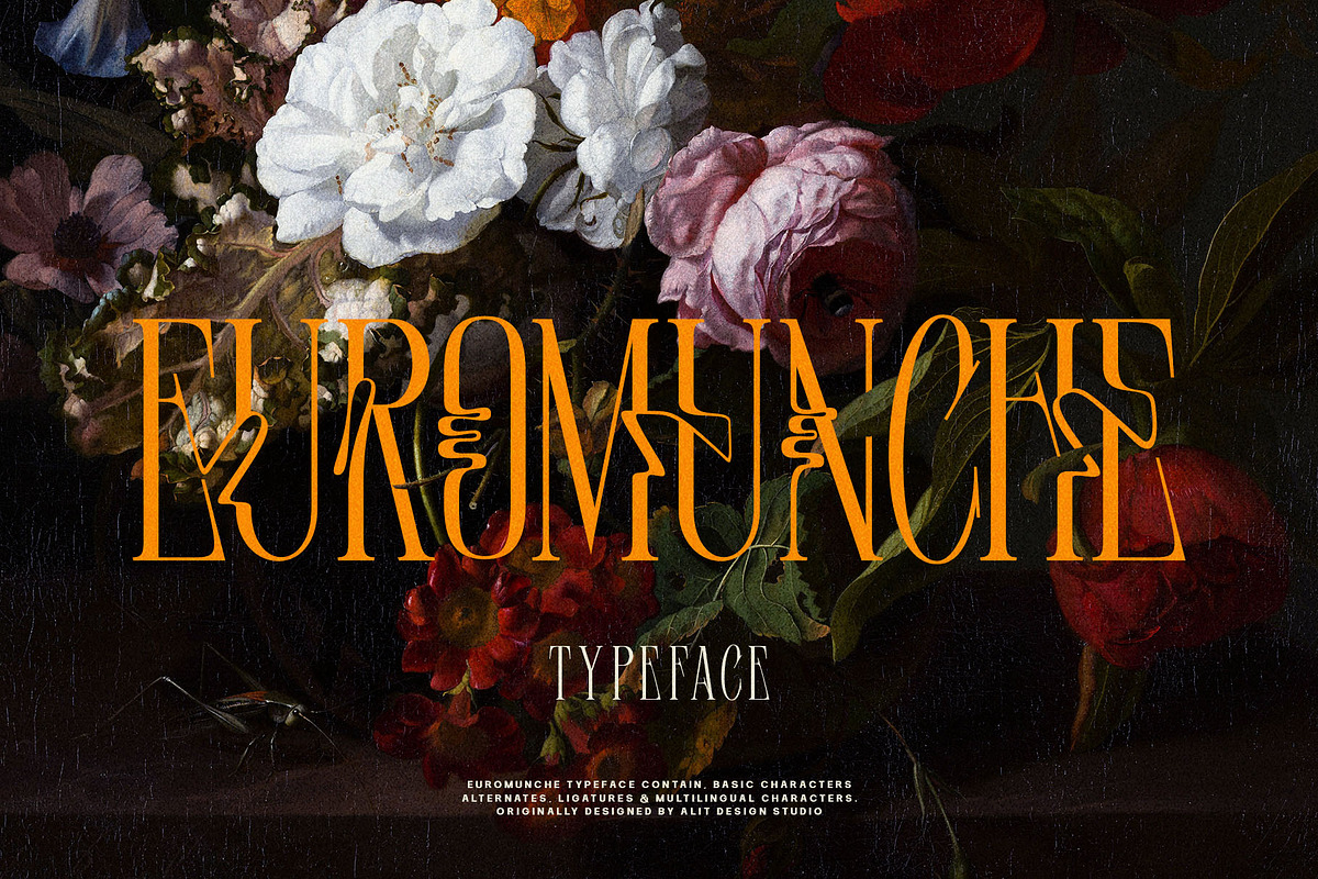 Euromunche Typeface, a Serif Font by alit design (Photo 1 of 15)