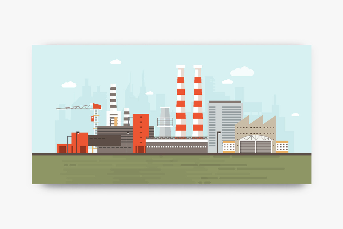 Industrial zone, plants, factories, a Work Illustration by Good Studio (Photo 4 of 4)