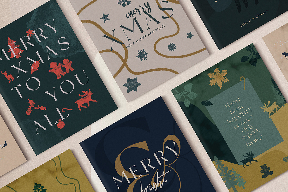 Holiday Bundle - Fonts, Cards & More, a Design Template by SilverStag Type Foundry (Photo 24 of 27)