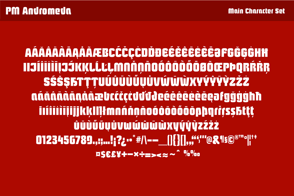 PM Andromeda Sci-Fi & Fantasy Font, a Sans Serif Font by Paper Moon Graphic Supply (Photo 5 of 6)