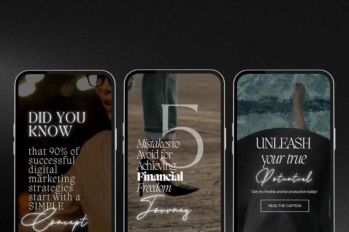 Faceless Instagram Reels Templates, a Social Media Template by design4social (Photo 5 of 8)