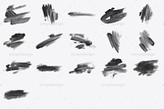 Stamp Acrylic Strokes Photoshop Brus, a Brush Add-On by SimplDesign (Thumbnail 7 of 7)
