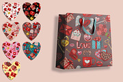 I Love You (seamless pattern), a Decorative Illustration by Andre_Eva (Thumbnail 9 of 10)