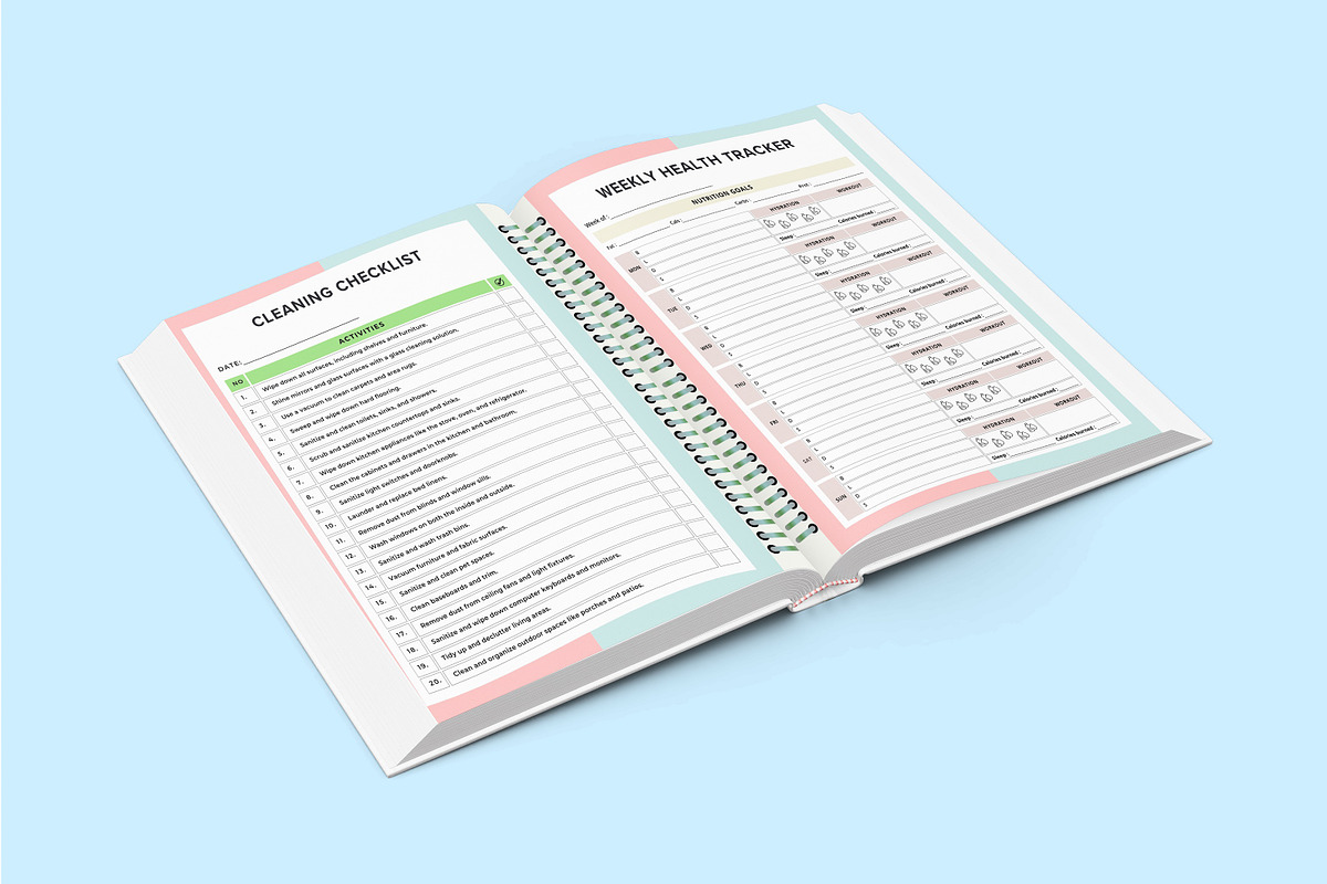 2025 Home Management Binder Canva, a Stationery Template by Designmela01 (Photo 4 of 5)