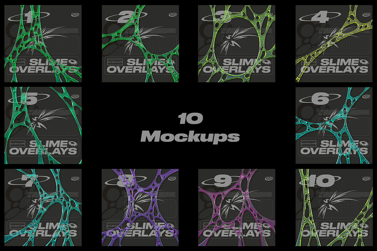 Slime Overlays - PNG's and Mockups, an Object Graphic by Dreadlabs (Photo 2 of 5)