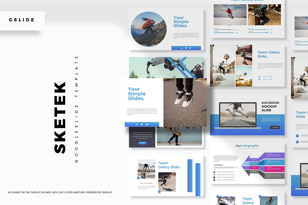 Sketek - Google Slides Template, a Presentation Template by AQR Studio