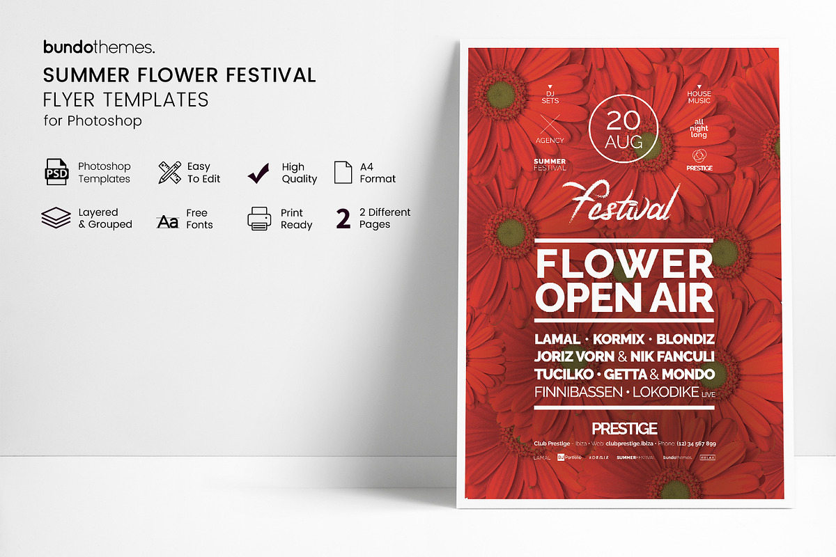 Summer Event Flyer, a Flyer Template by Bundo Themes (Photo 3 of 7)