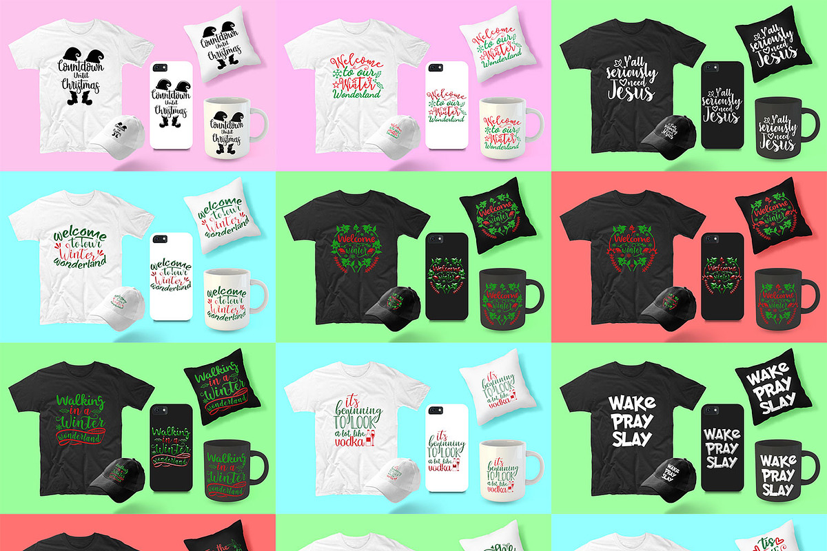400 Christmas tshirt Design, svg, dx, a Templates & Theme by designvillage (Photo 2 of 5)