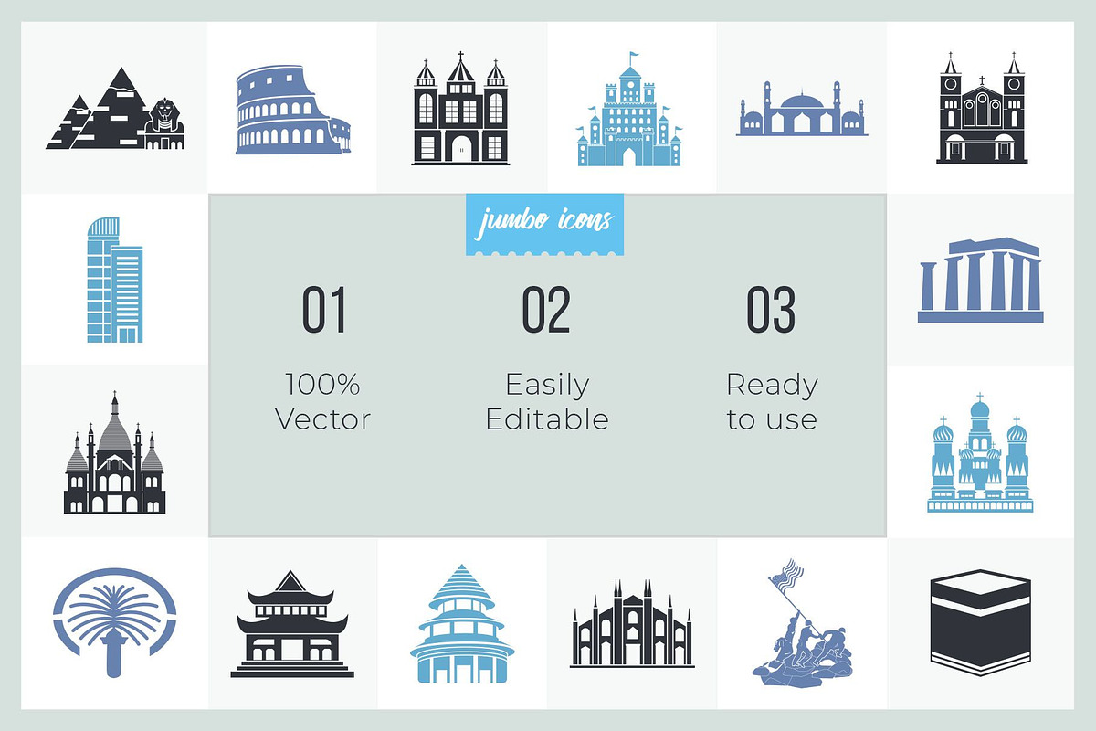 Monument Glyph Icons V2, an Outline Icon by Jumbo Icons (Photo 2 of 5)