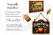Rustic Harvest Fall clipart set, a Seasonal Illustration by ThatsDesignArt (Thumbnail 2 of 10)