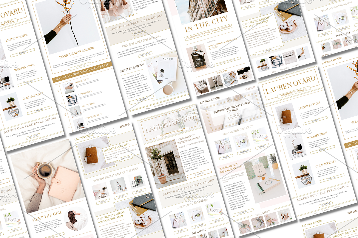 Lauren Newsletter Templates, a Marketing Template by The Edits Shop (Photo 8 of 8)