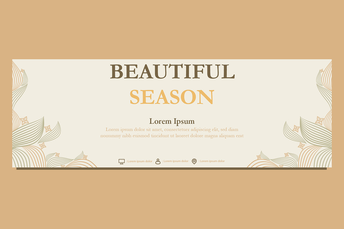 Abstract Floral Banner Template, a Marketing Template by sekitarief (Photo 1 of 3)