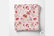 Strawberry Tea Time Seamless Pattern, a Food Illustration by TitaLivingArt (Thumbnail 3 of 10)