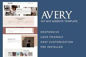 Avery Wix Website Template