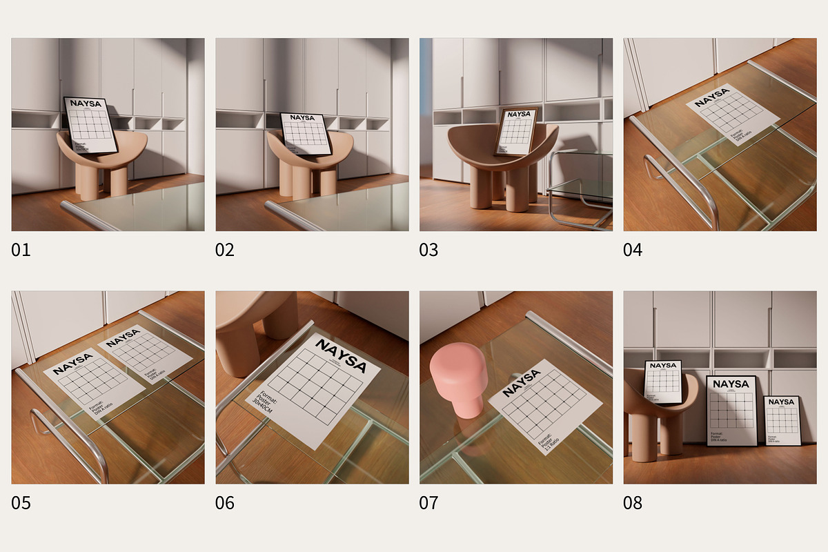 Interior Frame Mockup Bundle NAYSA, a Household Mockup by Bonumo (Photo 2 of 11)