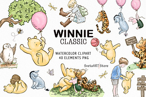 Classic Winne the Pooh Clipart