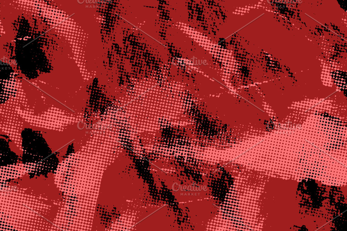 Halftone Paint Textures #1 preview 4