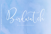 Birdwatch - Luxury Calligraphy Font, a Script Font by Letterative Studio (Thumbnail 1 of 7)
