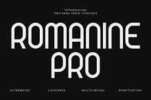 Romanine Pro Modern Typeface