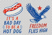 4th July Independence Day Clipart, a Seasonal Illustration by SugarCloudStudioArt (Thumbnail 7 of 7)