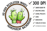 Green Christmas Clipart Png, an Illustration by Craft Nest (Thumbnail 4 of 11)