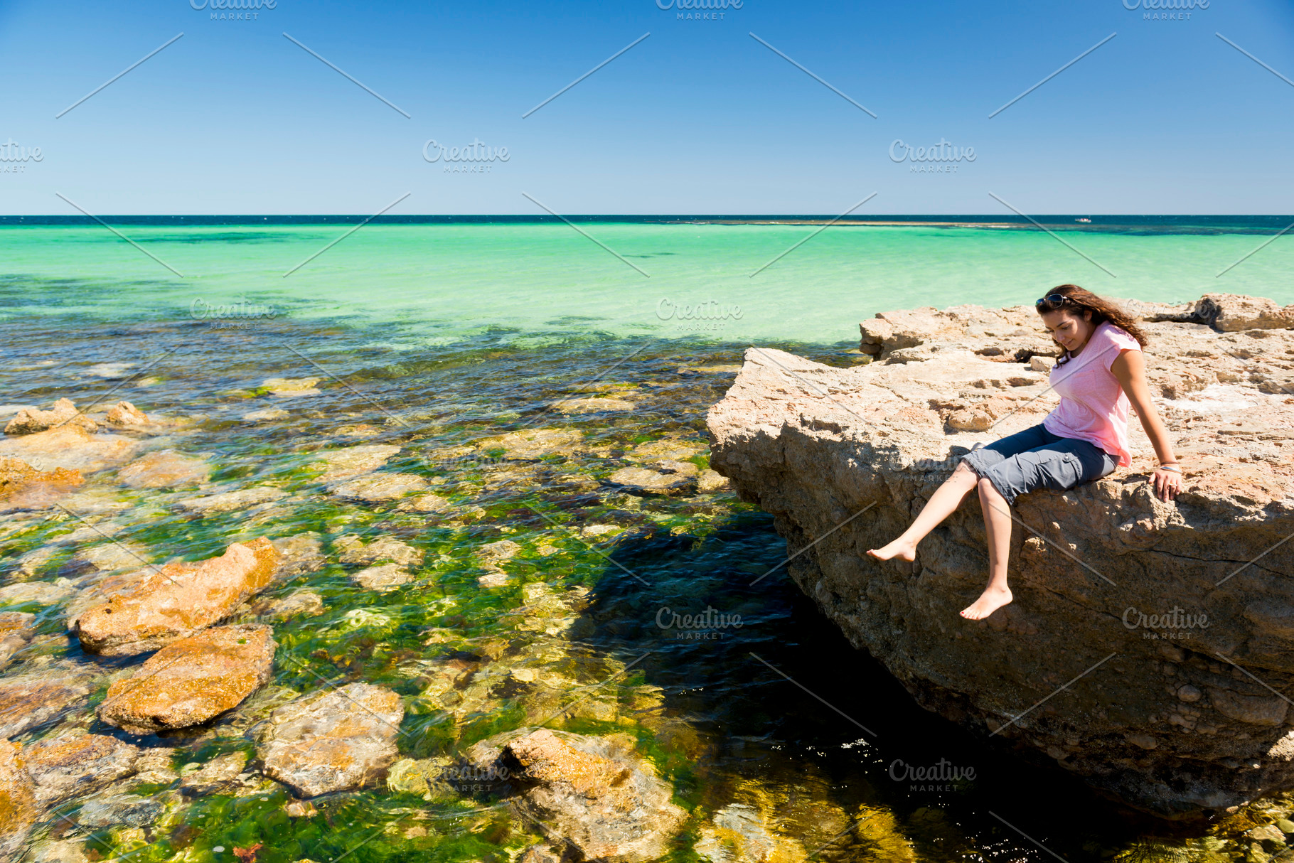 Woman in Tropical Water, a Person Photo by THP Creative