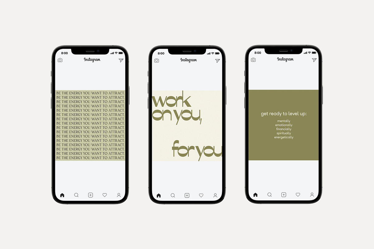 Instagram Quotes Posts Stories PS, a Social Media Template by Love Radiation Studio (Photo 4 of 18)