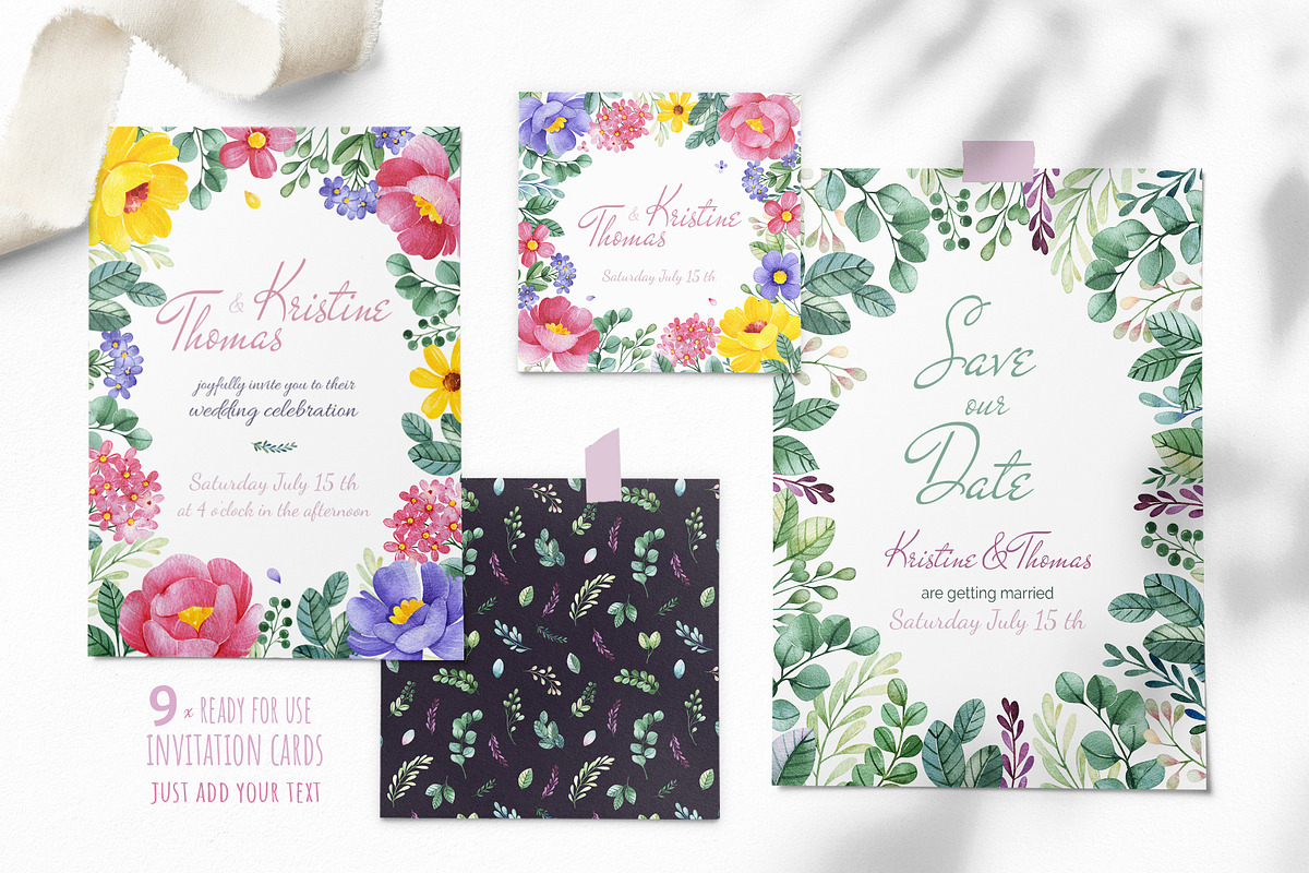 Unicorns.Cute watercolor collection, an Animal Illustration by Kate_Rina (Photo 10 of 16)