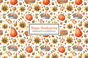Happy Thanksgiving Day!, a Decorative Illustration by Watercolor by Tonia Tkach (Thumbnail 10 of 10)