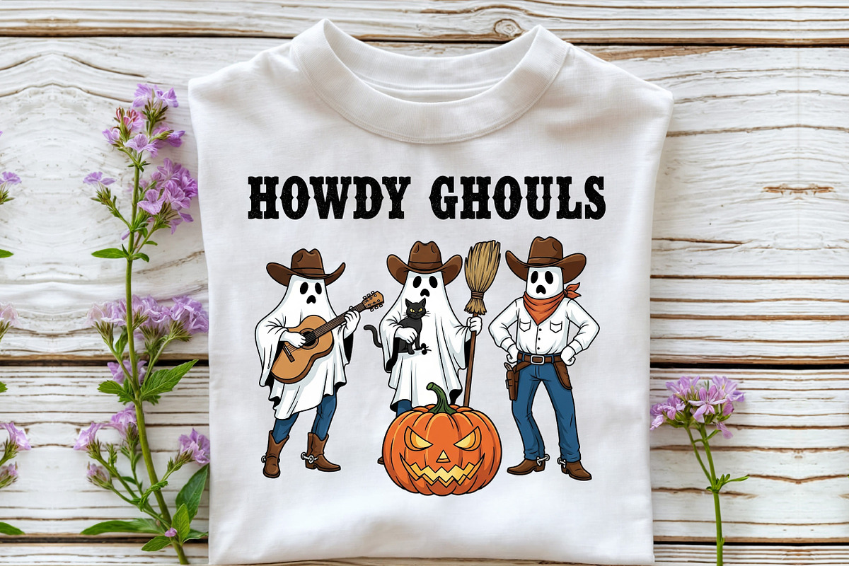Howdy Ghouls Png, Ghost Halloween PN, an Illustration by DreamCafeArt (Photo 6 of 7)