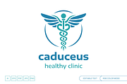 Caduceus Clinic Logo, a Branding & Logo Template by muhisya (Thumbnail 2 of 2)