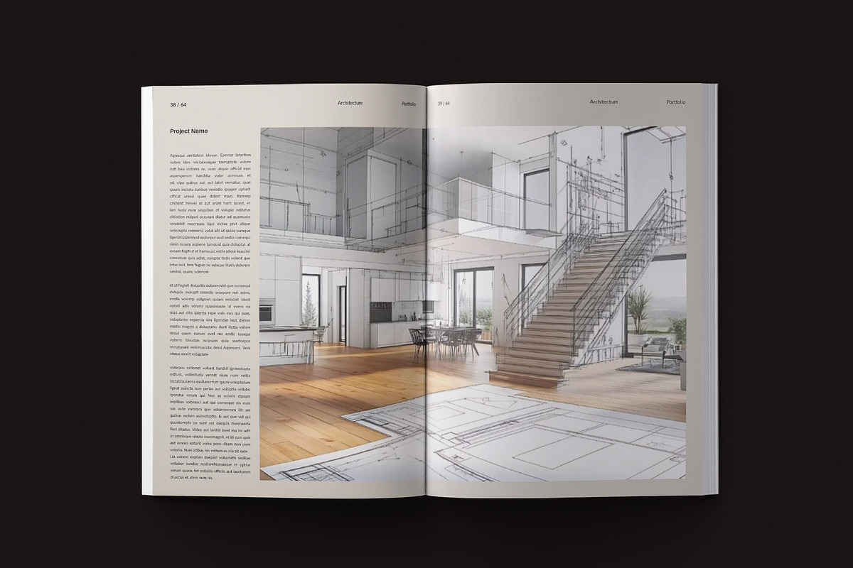Architecture Portfolio Brochure, a Brochure Template by TemplateFolio-Shop (Photo 16 of 29)