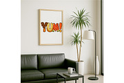 YUM! Food Letter Art Print | Playful, a Background Graphic by LaseredNinja (Thumbnail 7 of 7)