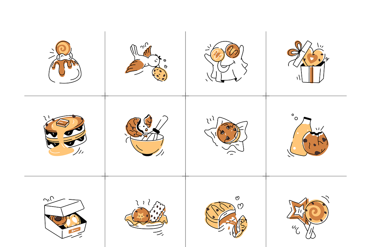 Biscuits Doodle Set, a Duotone Icon by Vectors Market (Photo 9 of 12)