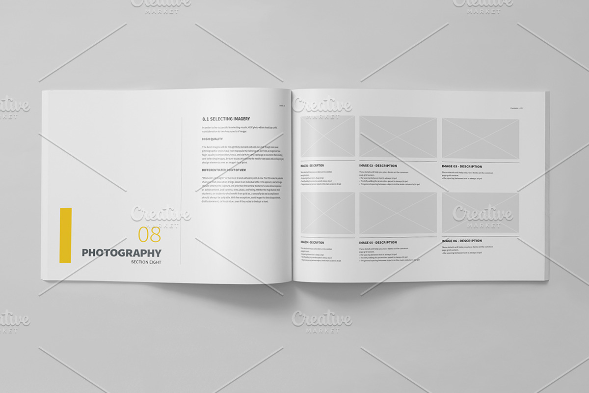 Brand Manual 32 Pages A4 / US Letter, a Brochure Template by Mastergfx (Photo 14 of 31)