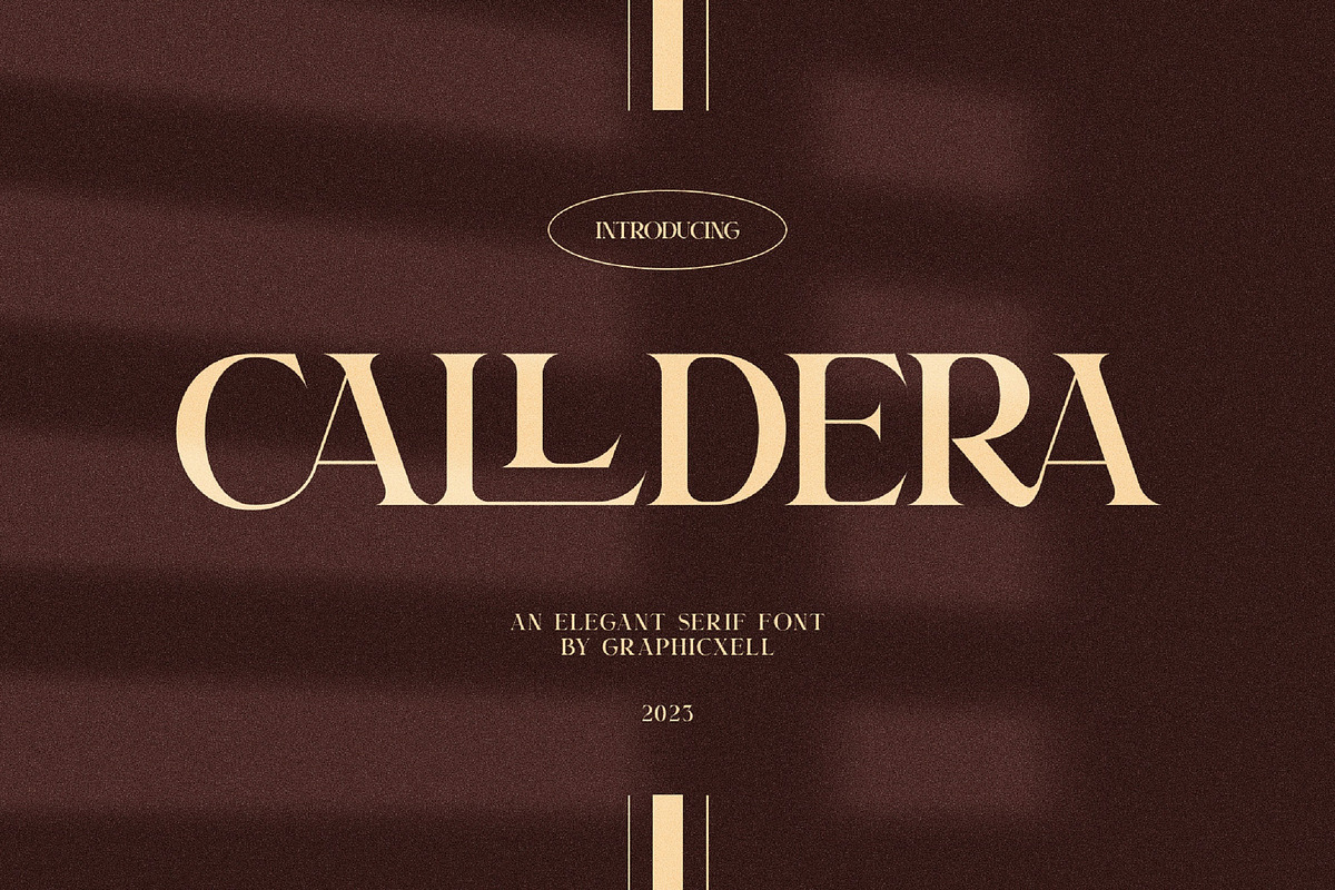 Calldera Elegant Serif Font, a Serif Font by Graphicxell (Photo 1 of 10)