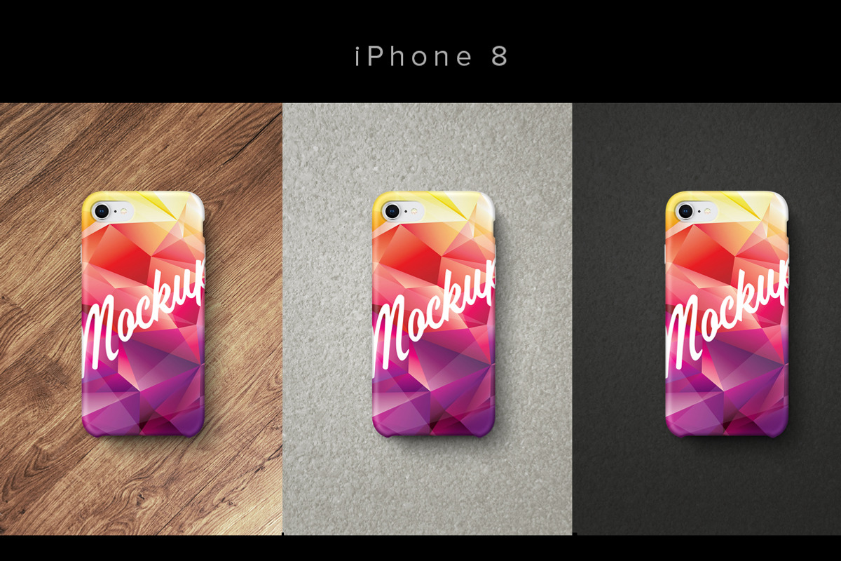 Cases iPhone 6, 7, 7plus, 8, X Set, a Product Mockup by shaman (Photo 3 of 6)