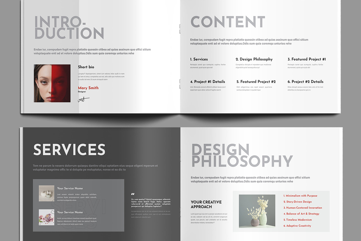 Modern Design Portfolio Template preview 3