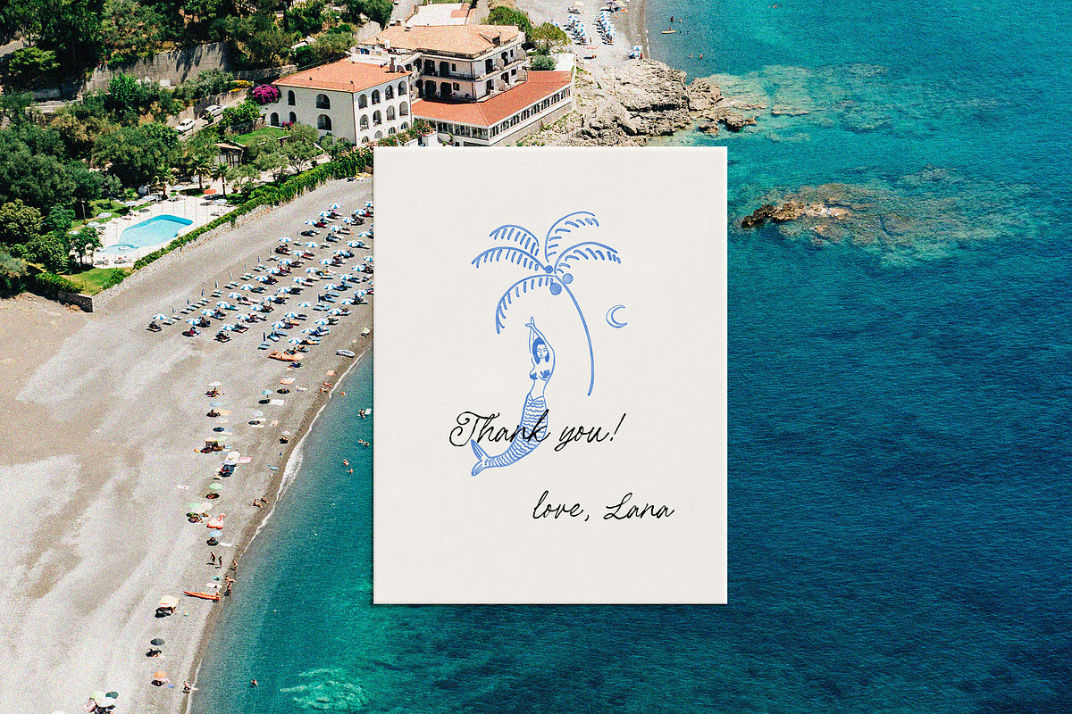 COASTAL BLUE Summer Icons & Frames, an Object Graphic by Lana Elanor (Photo 9 of 9)