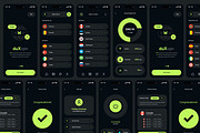 VPN Mobile Application UI UX Layout, an UI Kit Template by CreativeShaper (Thumbnail 1 of 6)
