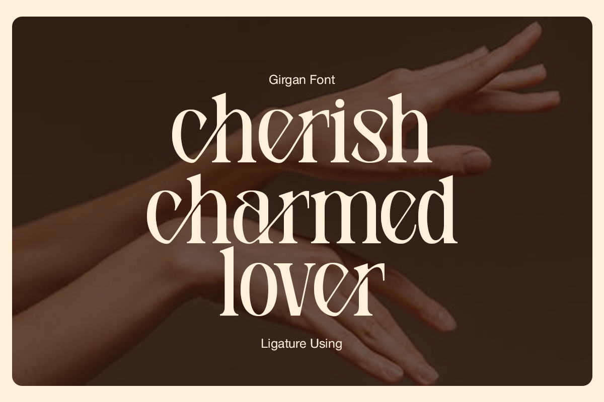 Girgan - Minimal Beauty Font, a Serif Font by Pandeka Studio (Photo 4 of 9)