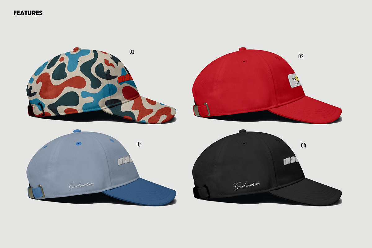 Baseball Caps Hat Mockup Vol 1, a Hat Mockup by made_by_nope (Photo 28 of 29)
