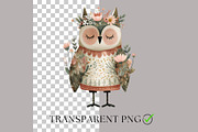 Floral Nursery Animals Clipart, a Decorative Illustration by Nicole Branger Art (Thumbnail 4 of 19)