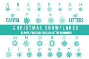 Christmas Snowflakes Dingbats Font, a Symbol Font by Minimalartstudio (Thumbnail 2 of 3)