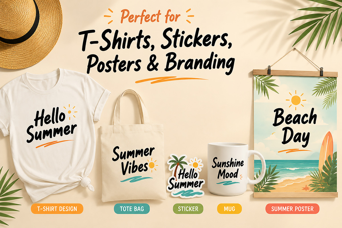 Hello Summer, a Handwritten Font by Wow Magic (Photo 5 of 5)