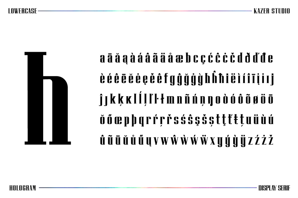 HOLOGRAM - Display Font preview 7